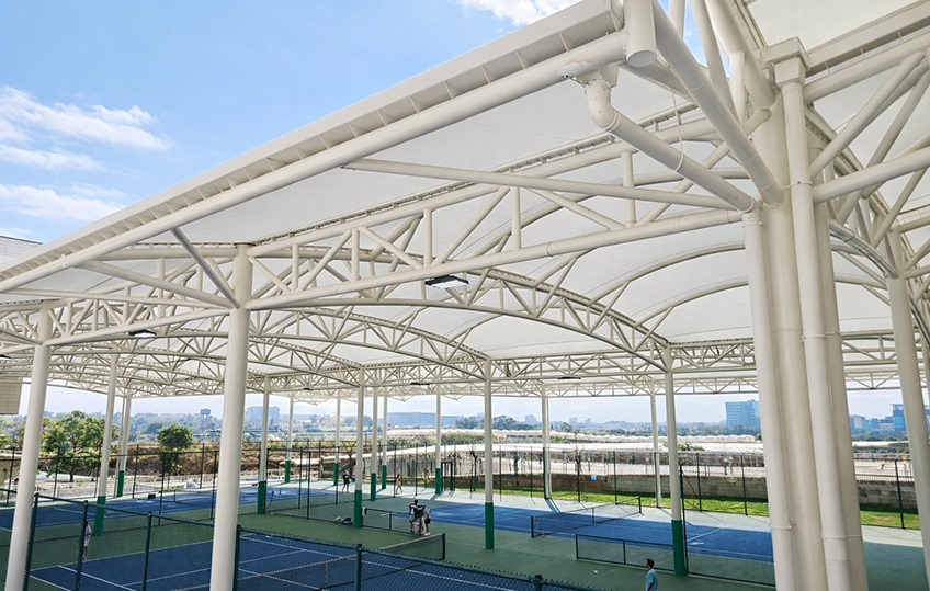 Atap Membran Area Gym