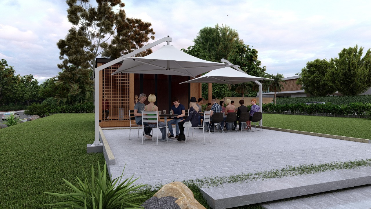 Tenda Membran Taman Kota